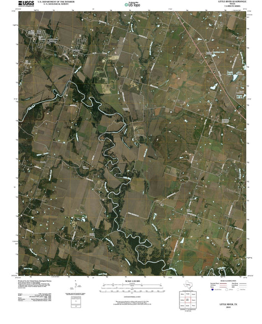 2010 Little River, TX - Texas - USGS Topographic Map