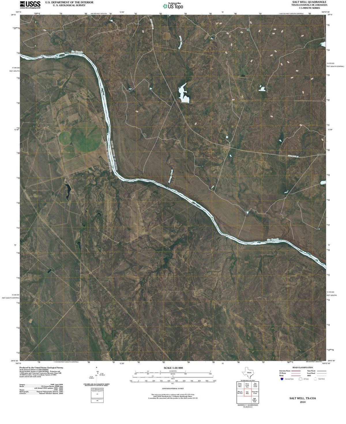 2010 Salt Well, TX - Texas - USGS Topographic Map