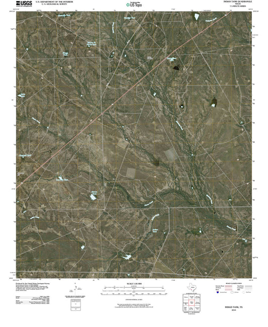 2010 Indian Tank, TX - Texas - USGS Topographic Map