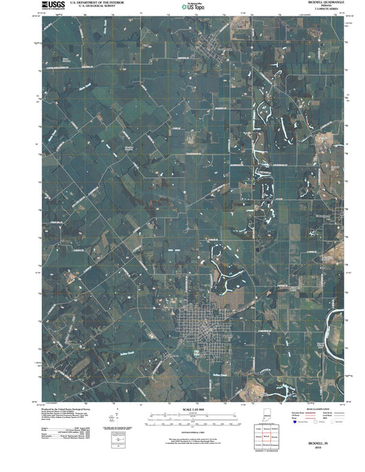 2010 Bicknell, in - Indiana - USGS Topographic Map