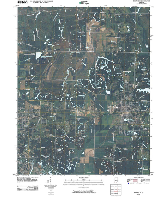 2010 Boonville, in - Indiana - USGS Topographic Map