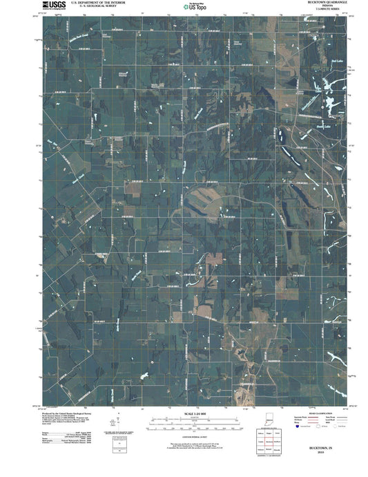 2010 Bucktown, in - Indiana - USGS Topographic Map