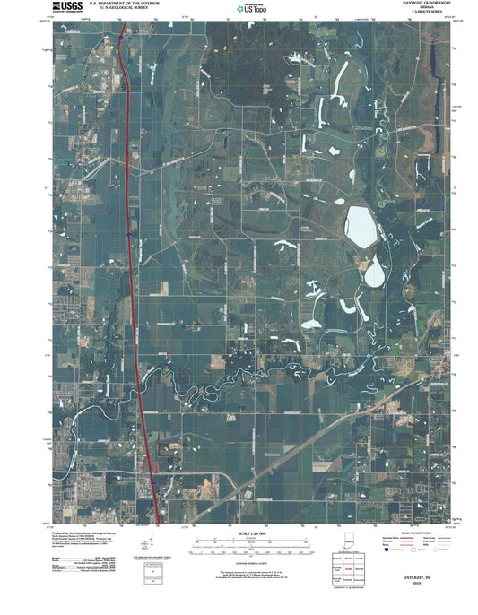 2010 Daylight, in - Indiana - USGS Topographic Map