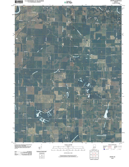 2010 Epsom, in - Indiana - USGS Topographic Map