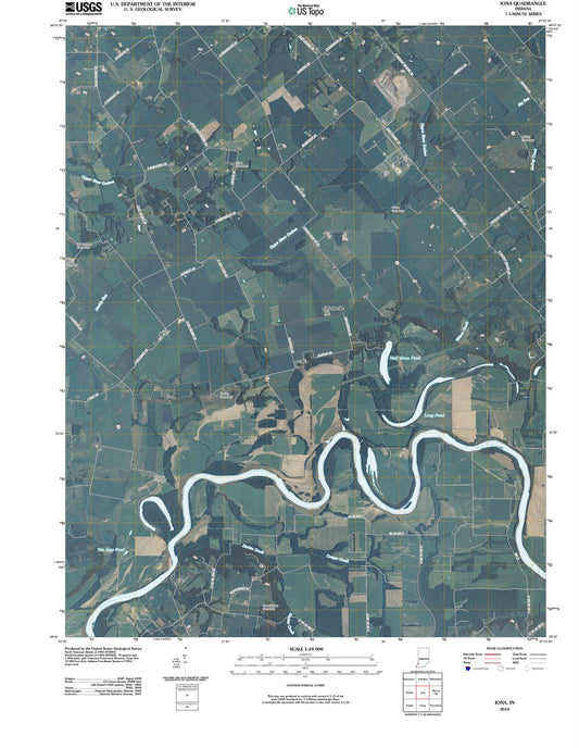 2010 Iona, in - Indiana - USGS Topographic Map