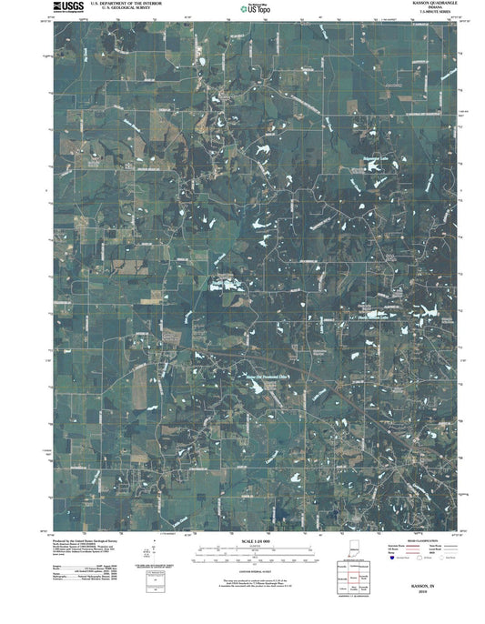 2010 Kasson, in - Indiana - USGS Topographic Map