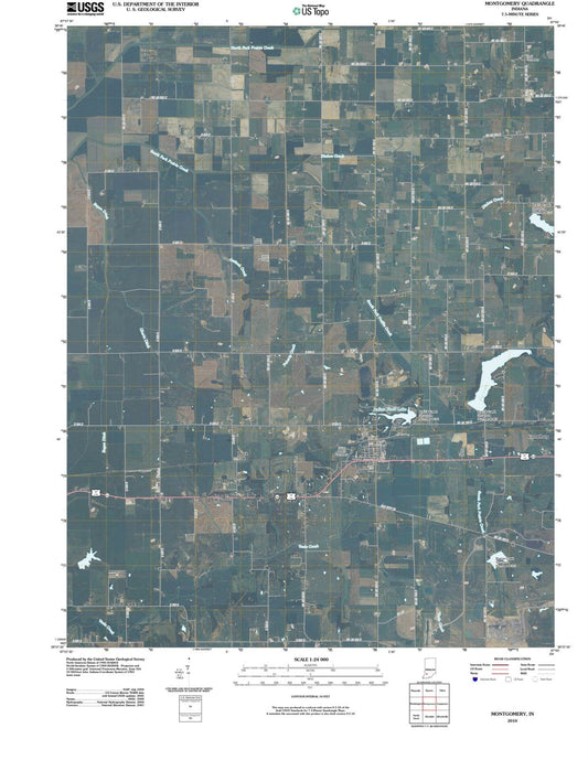 2010 Montgomery, in - Indiana - USGS Topographic Map