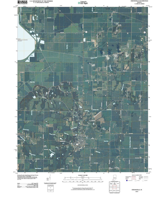 2010 Owensville, in - Indiana - USGS Topographic Map