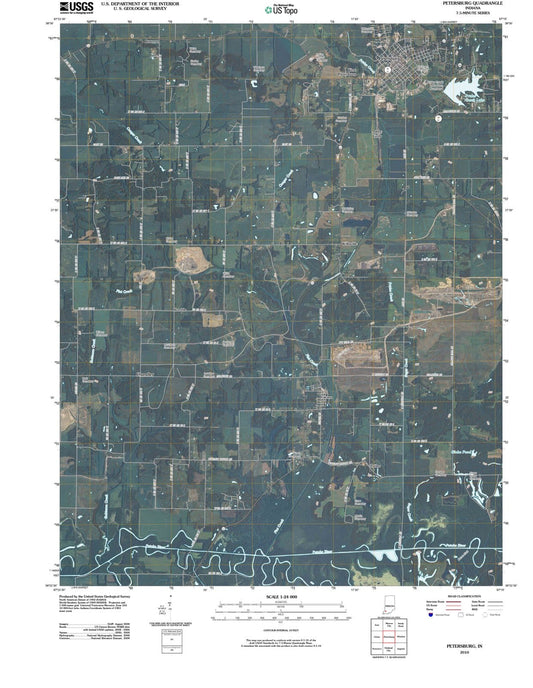 2010 Petersburg, in - Indiana - USGS Topographic Map