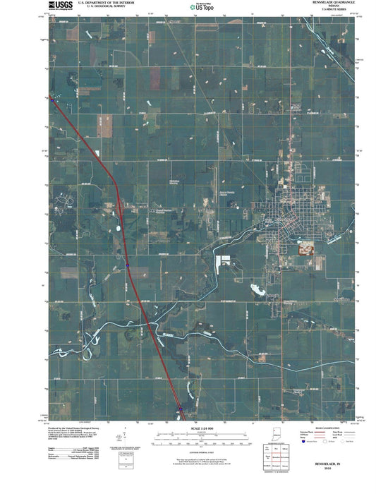 2010 Rensselaer, in - Indiana - USGS Topographic Map