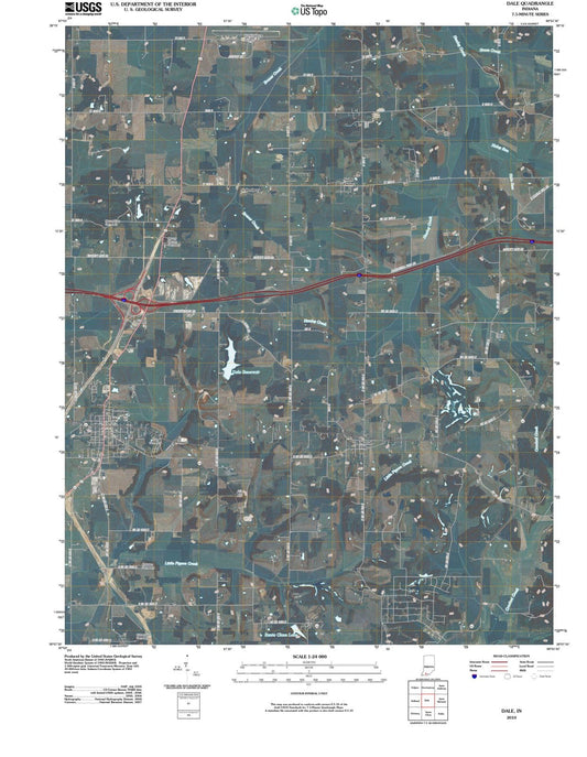 2010 Dale, in - Indiana - USGS Topographic Map