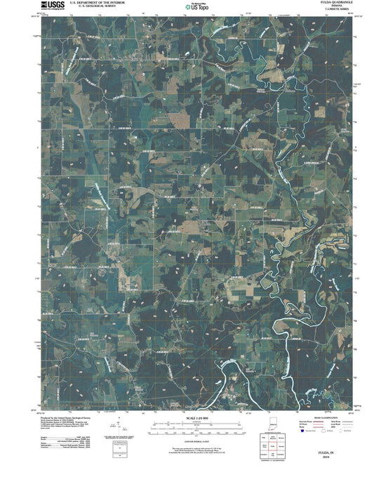 2010 Fulda, in - Indiana - USGS Topographic Map