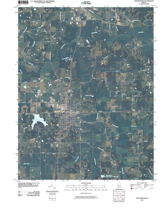 2010 Huntingburg, in - Indiana - USGS Topographic Map