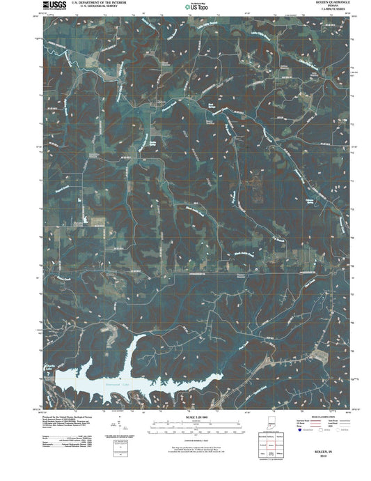 2010 Koleen, in - Indiana - USGS Topographic Map