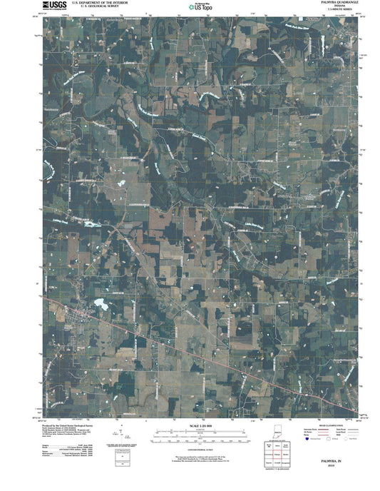 2010 Palmyra, in - Indiana - USGS Topographic Map