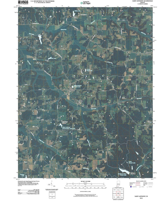 2010 Saint Anthony, in - Indiana - USGS Topographic Map