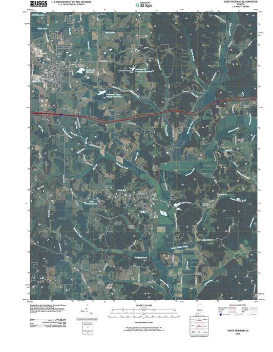 2010 Saint Meinrad, in - Indiana - USGS Topographic Map