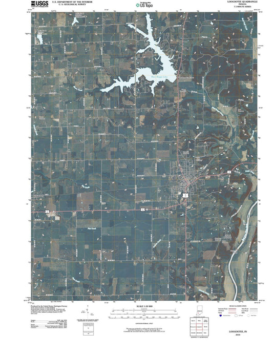 2010 Loogootee, in - Indiana - USGS Topographic Map