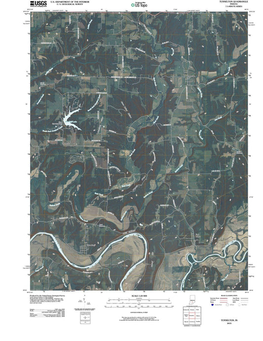 2010 Tunnelton, in - Indiana - USGS Topographic Map
