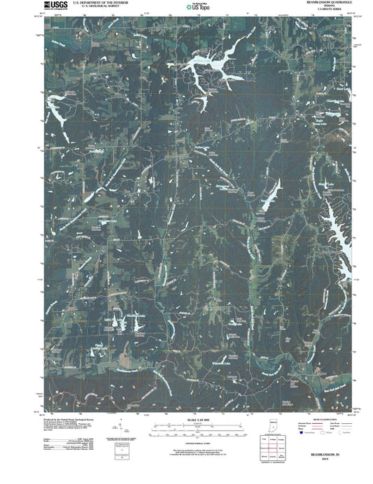 2010 Beanblossom, in - Indiana - USGS Topographic Map