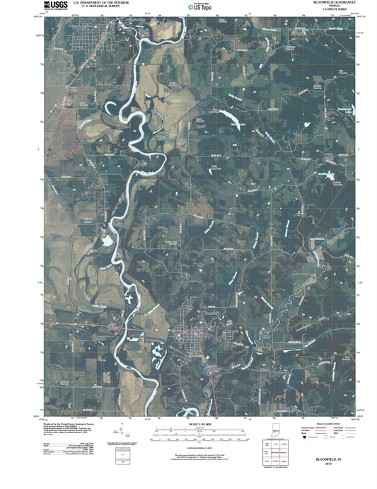 2010 Bloomfield, in - Indiana - USGS Topographic Map