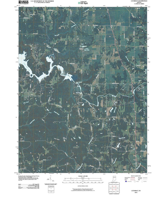 2010 Cataract, in - Indiana - USGS Topographic Map