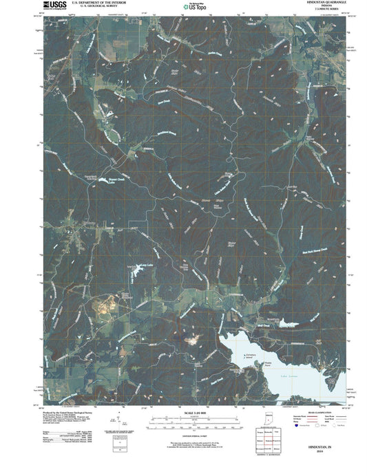 2010 Hindustan, in - Indiana - USGS Topographic Map