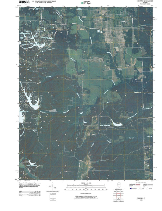 2010 Nineveh, in - Indiana - USGS Topographic Map