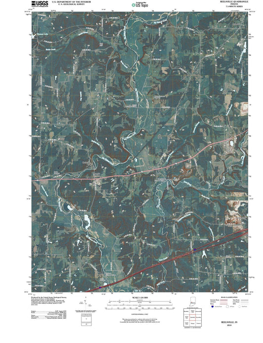 2010 Reelsville, in - Indiana - USGS Topographic Map