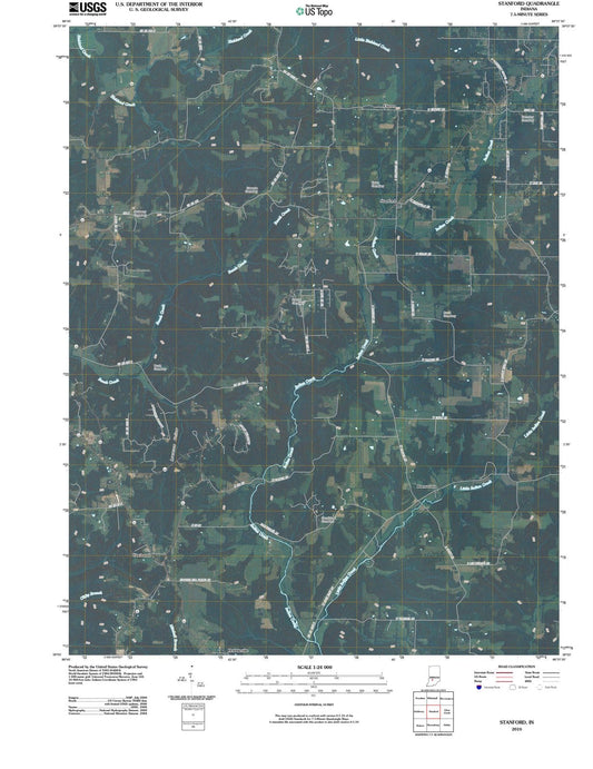 2010 Stanford, in - Indiana - USGS Topographic Map