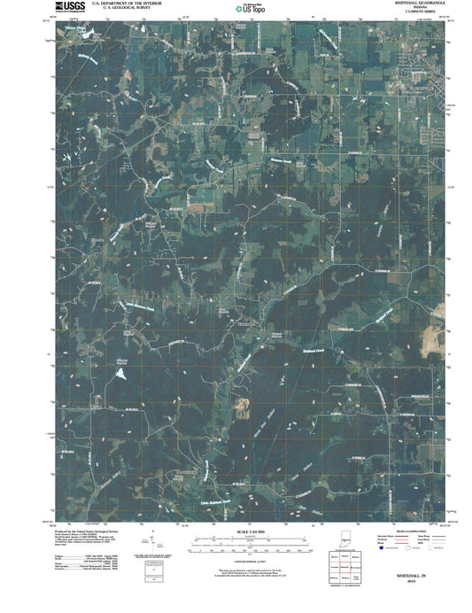2010 Whitehall, in - Indiana - USGS Topographic Map