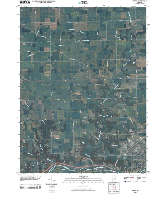 2010 Bippus, in - Indiana - USGS Topographic Map