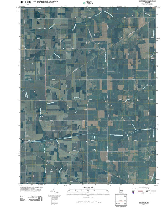 2010 Deerfield, in - Indiana - USGS Topographic Map