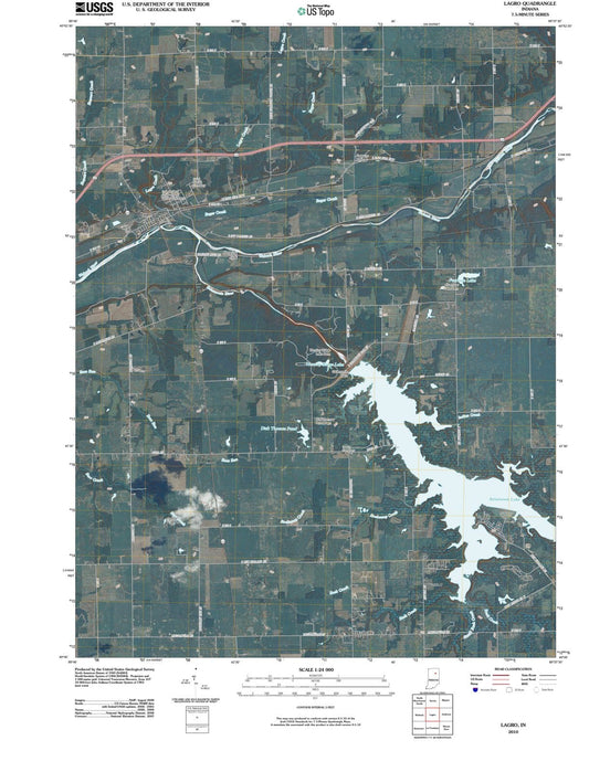 2010 Lagro, in - Indiana - USGS Topographic Map