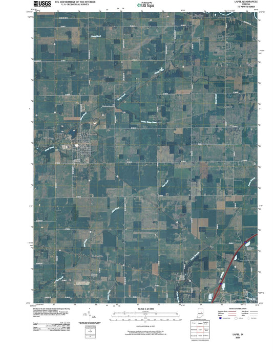 2010 Lapel, in - Indiana - USGS Topographic Map