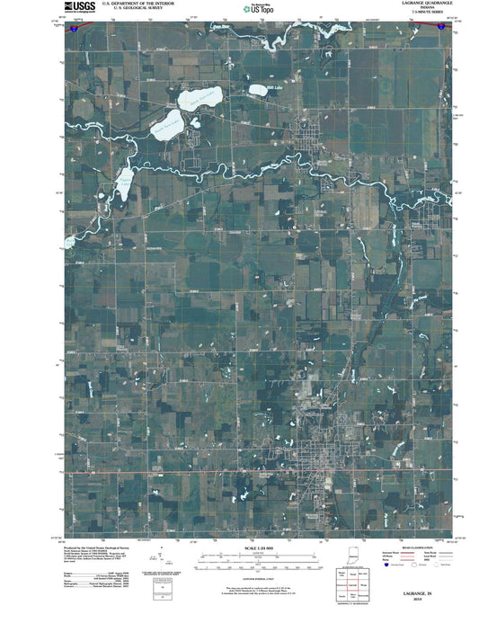 2010 Lagrange, in - Indiana - USGS Topographic Map