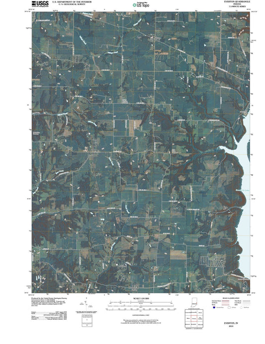 2010 Everton, in - Indiana - USGS Topographic Map