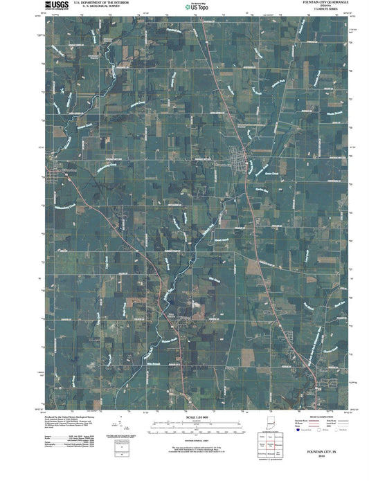 2010 Fountain City, in - Indiana - USGS Topographic Map