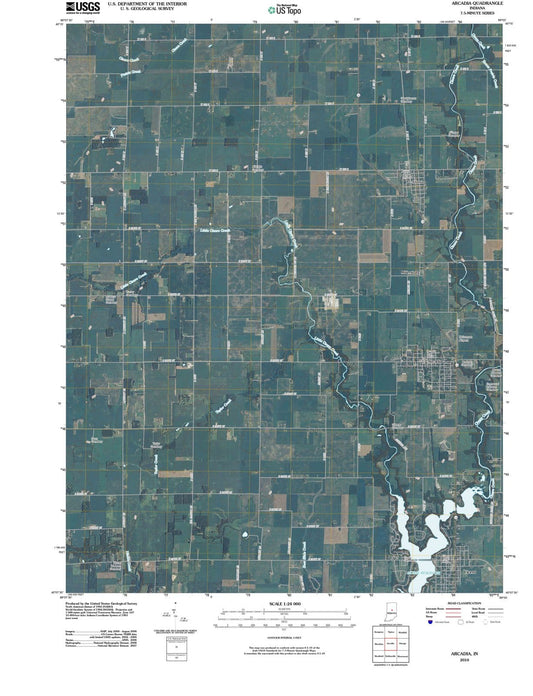 2010 Arcadia, in - Indiana - USGS Topographic Map