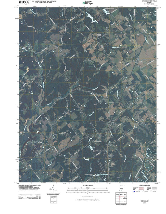 2010 Otisco, in - Indiana - USGS Topographic Map