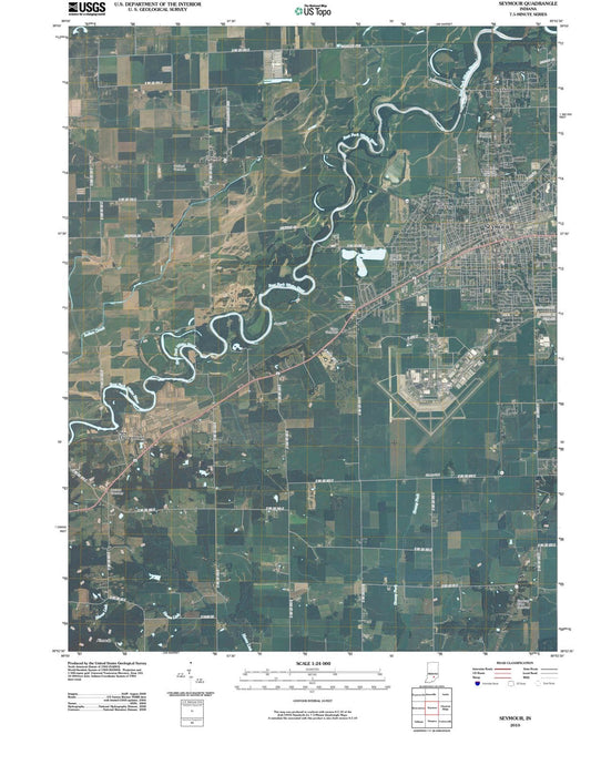 2010 Seymour, in - Indiana - USGS Topographic Map
