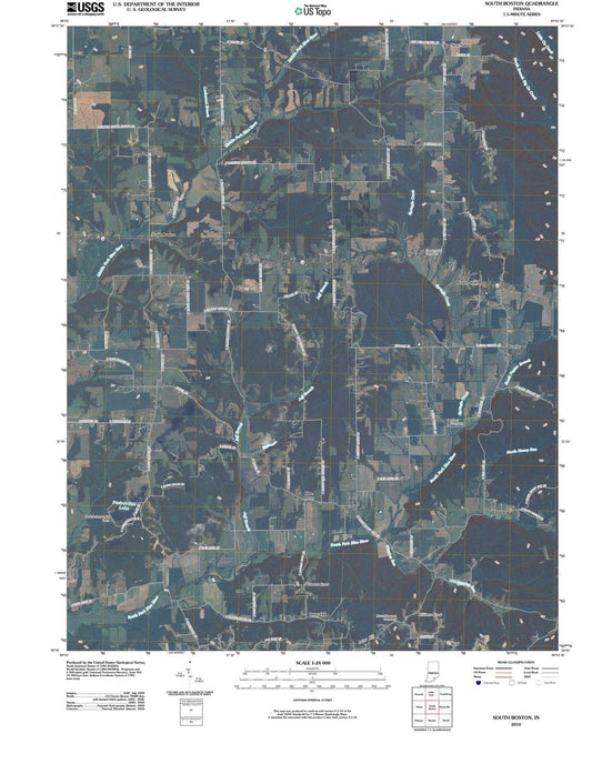 2010 South Boston, in - Indiana - USGS Topographic Map