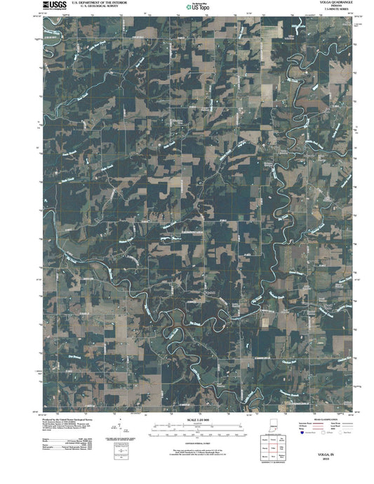 2010 Volga, in - Indiana - USGS Topographic Map