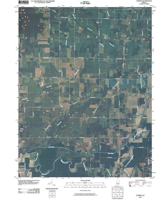 2010 Tampico, in - Indiana - USGS Topographic Map