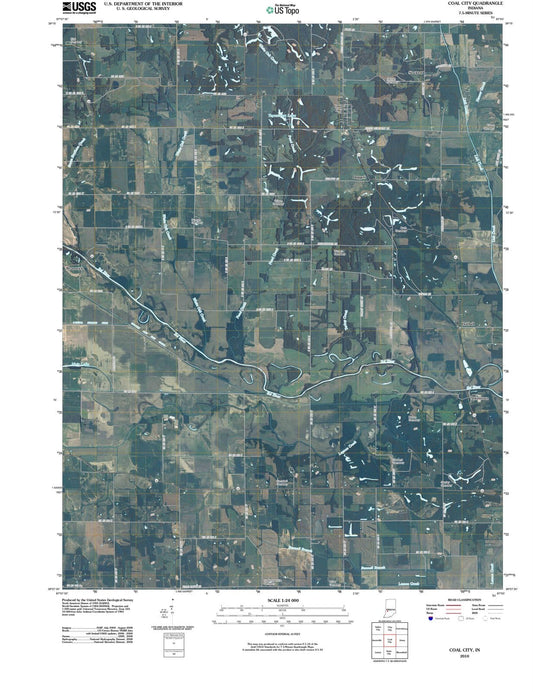 2010 Coal City, in - Indiana - USGS Topographic Map