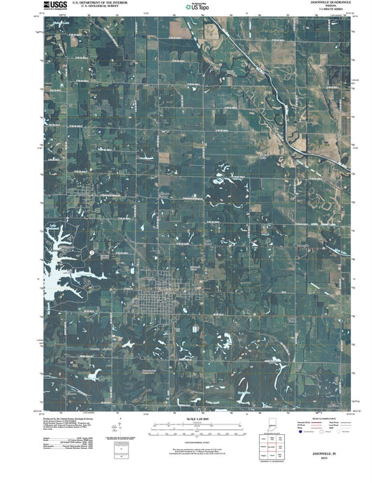 2010 Jasonville, in - Indiana - USGS Topographic Map