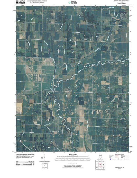 2010 Saline City, in - Indiana - USGS Topographic Map