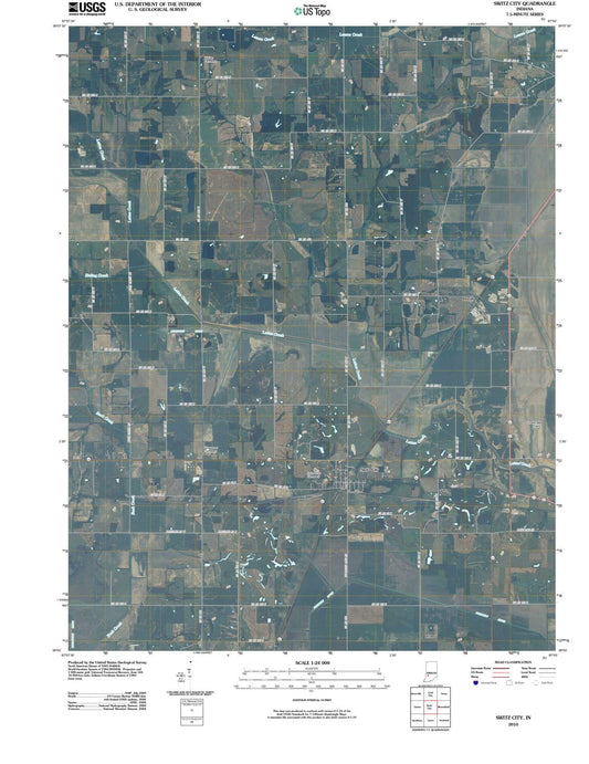 2010 Switz City, in - Indiana - USGS Topographic Map