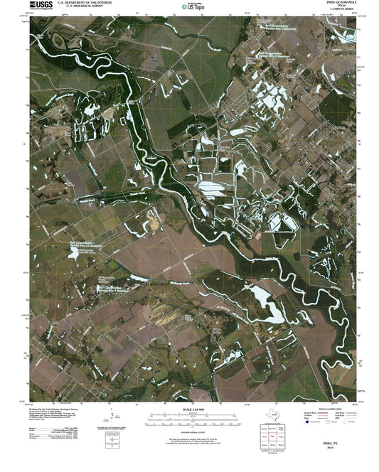 2010 India, TX - Texas - USGS Topographic Map