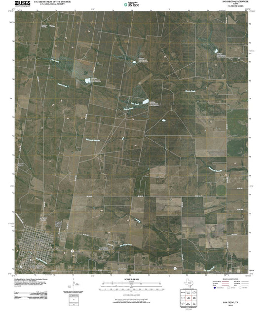 2010 Saniego, TX - Texas - USGS Topographic Map